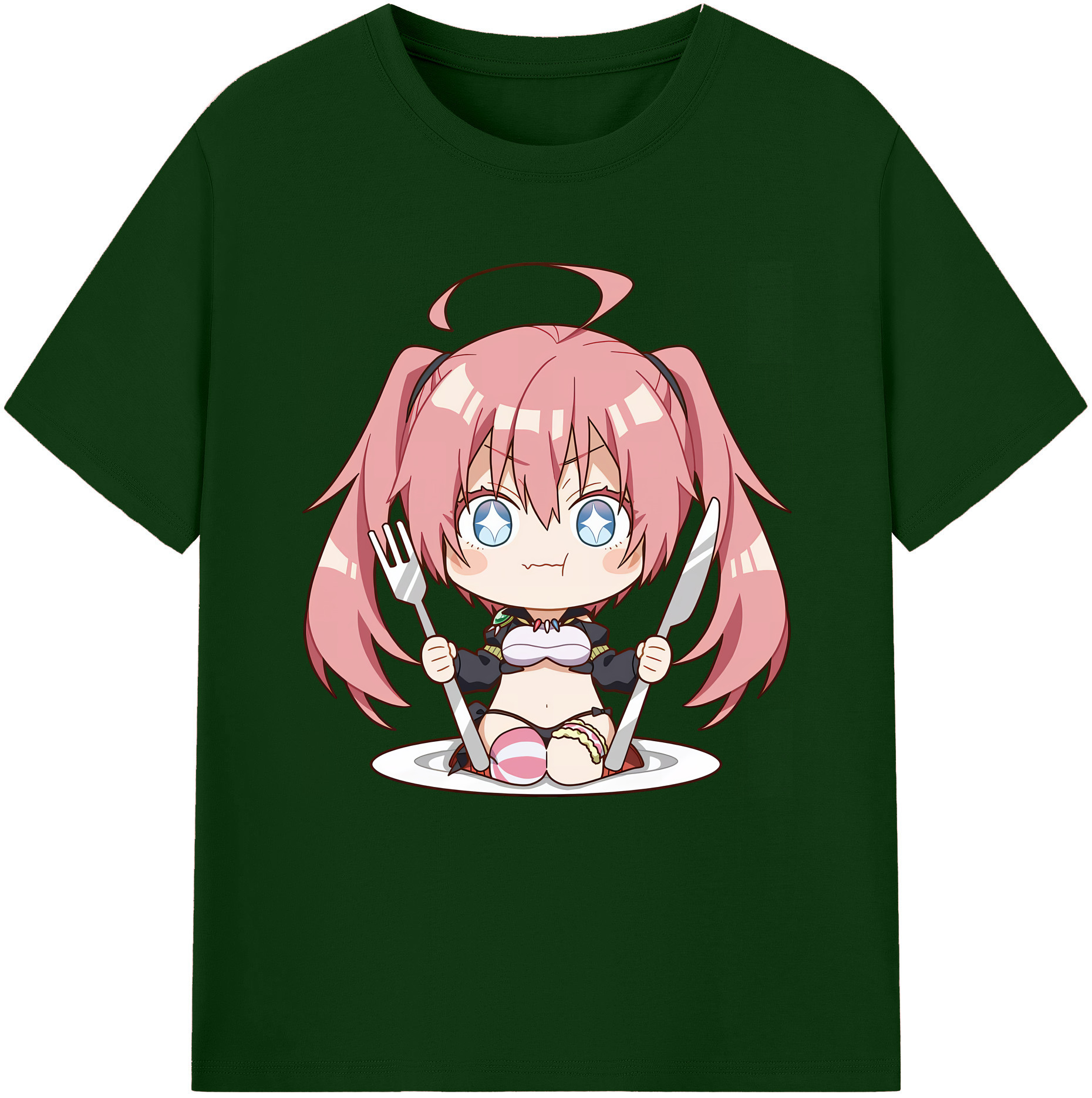 （画像用） 転スラ Regarding Reincarnated to Slime 綿100％半袖Tシャツ（フロントプリント）